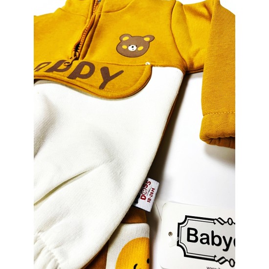 ByMurat Baby Happy 2 li Bebek Takım Hardal Sarısı