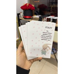 Tavşan  Desenli Doğum Günü Anahtarlık ve Hediyelik Kart 9,5x15 cm Tavşan  Desenli Doğum Günü Anahtarlık ve Hediyelik Kart 9,5x15 cm
