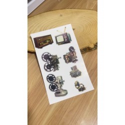 Vintage Set a5 Boyutunda 2 sayfa 14 adet Sticker Vintage Set a5 Boyutunda 2 sayfa 14 adet Sticker
