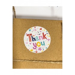 Thank You  Yuvarlak Yapışkanlı Etiket Set 4x4 cm 106 Adet Thank You  Yuvarlak Yapışkanlı Etiket Set 4x4 cm 106 Adet