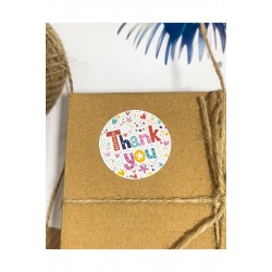 Thank You  Yuvarlak Yapışkanlı Etiket Set 4x4 cm 106 Adet Thank You  Yuvarlak Yapışkanlı Etiket Set 4x4 cm 106 Adet