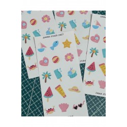 Summer Sticker Sheets 2 Parça Summer Sticker Sheets 2 Parça