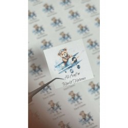 Mevlit Hatırası Çikolata Etiketi 4x4 cm 108 Adet Mevlit Hatırası Çikolata Etiketi 4x4 cm 108 Adet