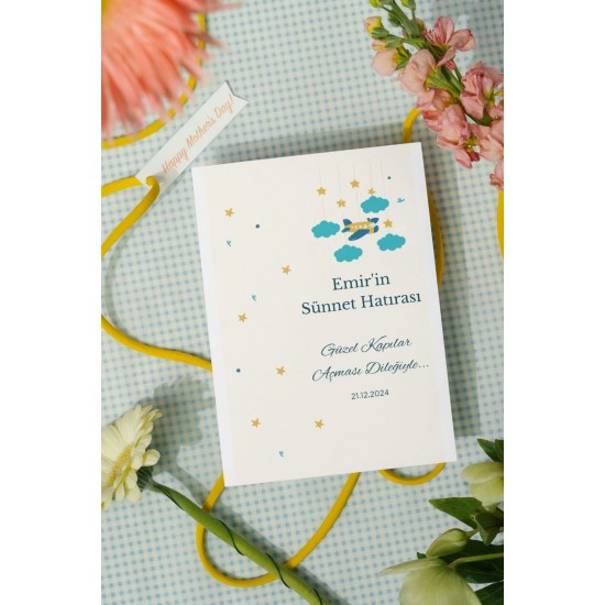 Sünnet Hatırası Hediyelik Kartı 9,5x15 cm 49 Adet Sünnet Hatırası Hediyelik Kartı 9,5x15 cm 49 Adet