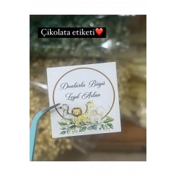 Dualalarla Büyü Yazılı Çikolata Etiketi Safarili 3,5x3,5 cm 70 Adet Kişiye Özel - ARLetikettasarım Dualalarla Büyü Yazılı Çikolata Etiketi Safarili 3,5x3,5 cm 70 Adet Kişiye Özel - ARLetikettasarım