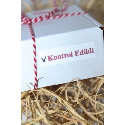 Kontrol Edildi Yapışkanlı Sticker Etiket 100 Adet Kontrol Edildi Yapışkanlı Sticker Etiket 100 Adet