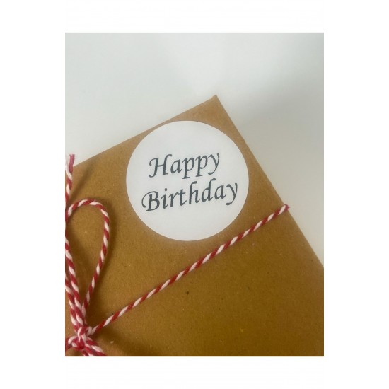 Happy Birthday Siyah El Yazılı 4 Cm Yuvarlak Yapışkanlı Etiket 120 Adet Happy Birthday Siyah El Yazılı 4 Cm Yuvarlak Yapışkanlı Etiket 120 Adet