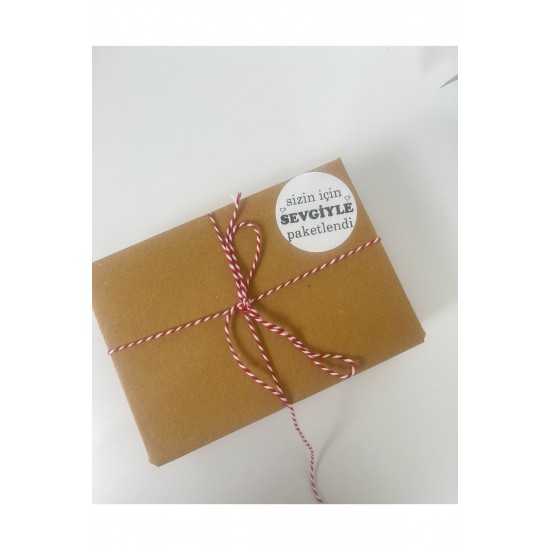 Sizin Için Sevgiyle Paketlendi 5 Cm Yapışkanlı Sticker Etiket Sizin Için Sevgiyle Paketlendi 5 Cm Yapışkanlı Sticker Etiket