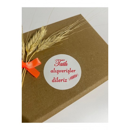 Tatlı Alışverişler Dileriz Yuvarlak Yapışkanlı Etiket 5x5 cm 100 adet Tatlı Alışverişler Dileriz Yuvarlak Yapışkanlı Etiket 5x5 cm 100 adet