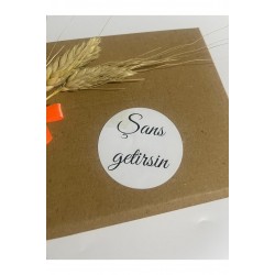 Şans Getirsin Siyah El Yazılı Yuvarlak Yapışkanlı Etiket 4x4 cm 120 adet Şans Getirsin Siyah El Yazılı Yuvarlak Yapışkanlı Etiket 4x4 cm 120 adet