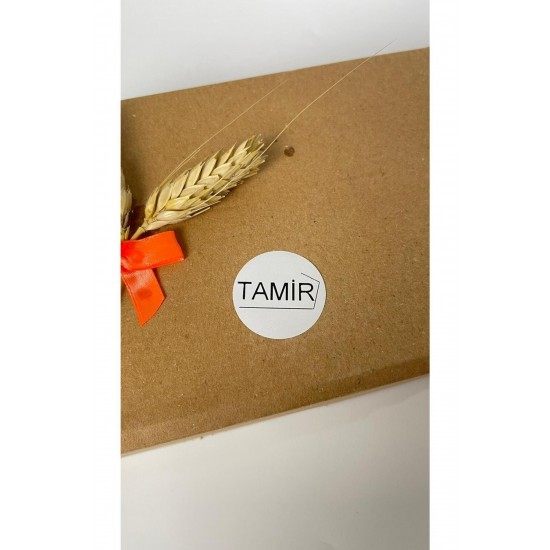 Tamir Yazılı Çizgili Yuvarlak Yapışkanlı Etiket 3x3 cm 150 adet Tamir Yazılı Çizgili Yuvarlak Yapışkanlı Etiket 3x3 cm 150 adet