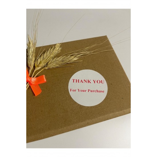 Thank You For Your Purchase Yuvarlak Yapışkanlı Etiket 5x5 cm 100 adet