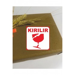 Dikkat Kırılır uyarı etiketi 6x6 cm 100 Adet Dikkat Kırılır uyarı etiketi 6x6 cm 100 Adet
