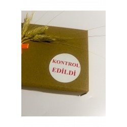 Kontrol Edildi Beyaz Etiket Kırmızı Yazı Yuvarlak Yapışkanlı Etiket 4x4 cm 120 adet Kontrol Edildi Beyaz Etiket Kırmızı Yazı Yuvarlak Yapışkanlı Etiket 4x4 cm 120 adet